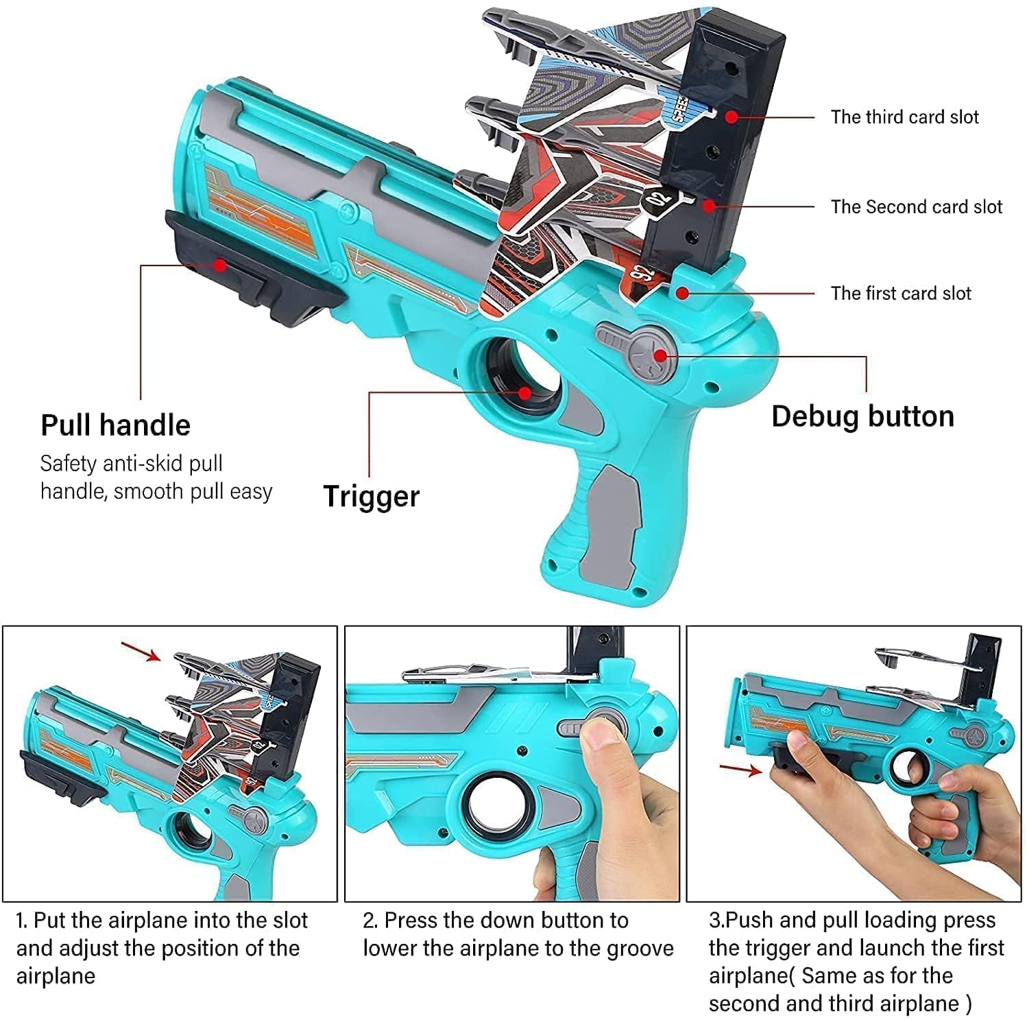 4413A Airplane Launcher Gun Toy with Foam Glider Planes, Outdoor Games for Children, Best Aeroplane Toys for Kids, Air Battle Gun Toys ( 5 Plane Include ) DeoDap 4413A Airplane Launcher Gun Toy with Foam Glider Planes, Outdoor Games for Children, Best Aeroplane Toys for Kids, Air Battle Gun Toys ( 5 Plane Include ) DeoDap